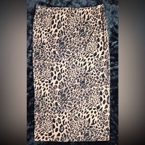 Leopard Midi Skirt